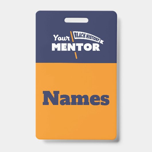Tour Guide Name Tags - Orange Abzeichen Ausweis (Vorderseite)