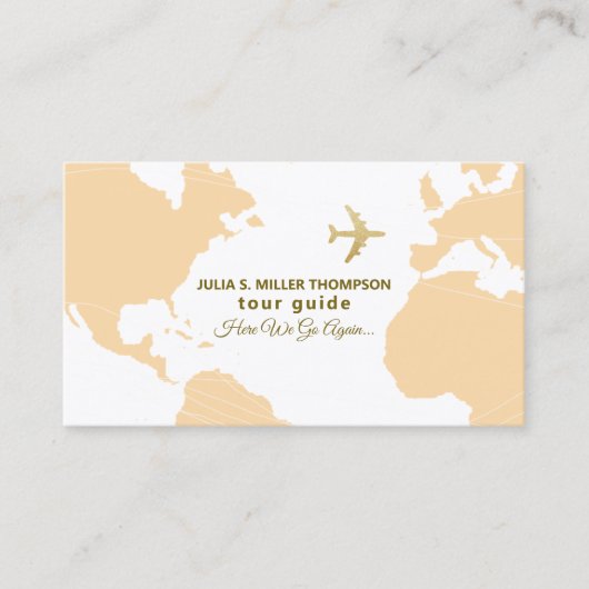 Tour Guide Visitenkarte (Vorderseite)