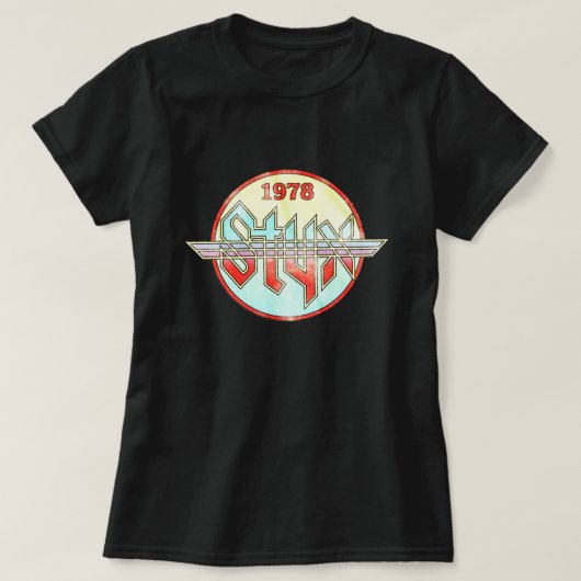 Tour Music Gift American STYX Circle 1978 World Co T-Shirt (Design vorne)