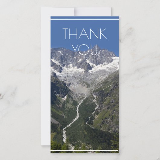 Tour noir, La Fouly, Schweiz Dankeskarte (Vorderseite)