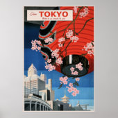 Tour Tokyo, Japan, travel poster, Poster (Vorne)
