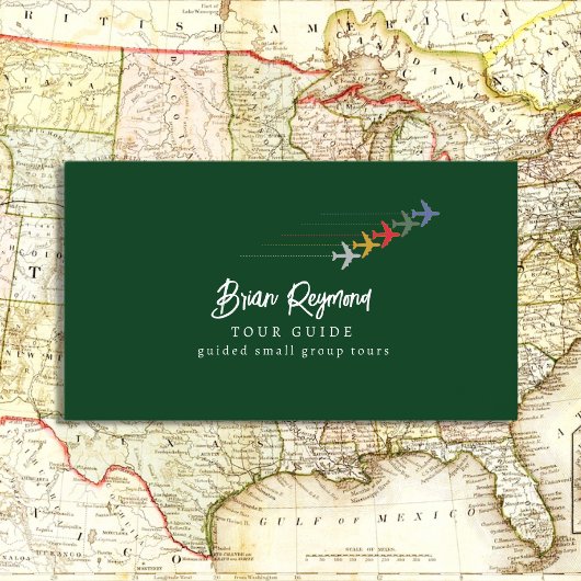 Tour Tourismus Guide Green Visitenkarte