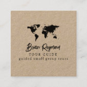 Tour / Tourismus Guide Quadratische Visitenkarte (Vorderseite)