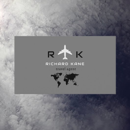 Tour Tourismus Reisen Agent grau Visitenkarte