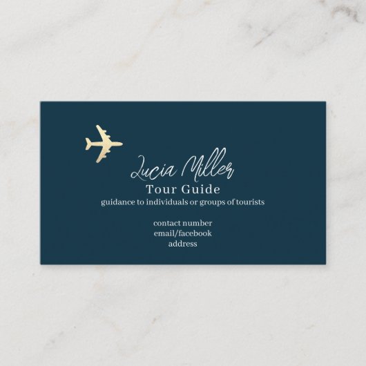 Tour und Reise Visitenkarte (Vorderseite)