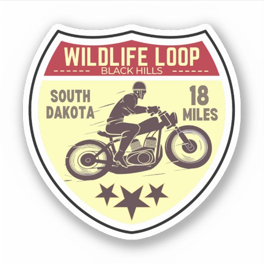 Tour Wildlife Loop Road Aufkleber (Vorderseite)