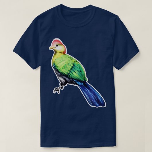 Touraco de Pauline Angola Bird T-Shirt (Design vorne)