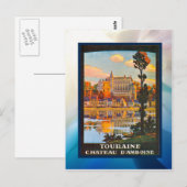 Touraine, Chateau d'Amboise Postkarte (Vorne/Hinten)
