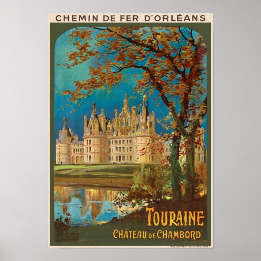 Touraine Château de Chambord Vintage Poster 1913 (Vorne)