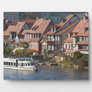 Tourboot in Klein-Venedig und Regnitz Fotoplatte
