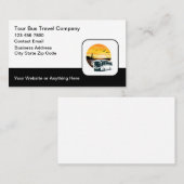 Tourbus-Thema Business Cards Visitenkarte (Vorne/Hinten)
