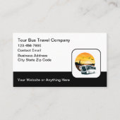 Tourbus-Thema Business Cards Visitenkarte (Vorderseite)