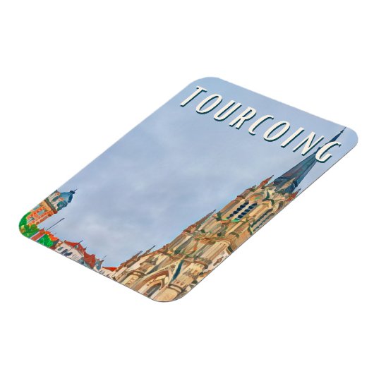 Tourcoing Foto Vintage Magnet (Linke Seite)