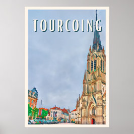 Tourcoing Foto Vintage Poster
