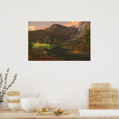 Tourenberg - Jasper F. Cropsey Kunstposter Poster (Küche)