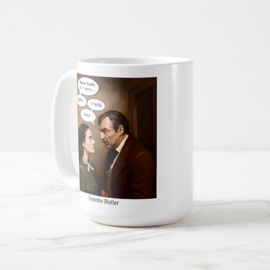 Tourette Butler Kaffeetasse (Vorderseite Links)