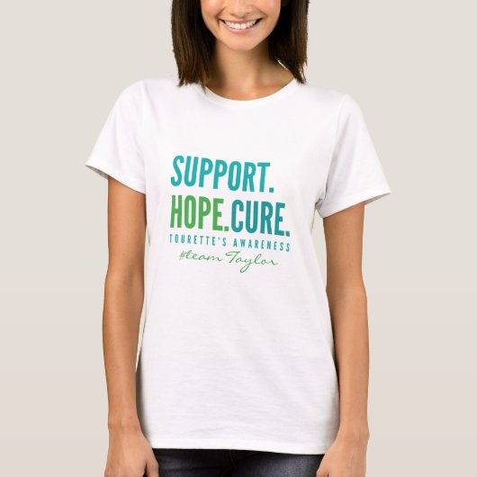 Tourette Support Individuelle Name Womens T - Shir T-Shirt (Vorderseite)