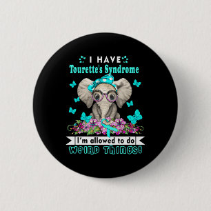 Tourette-Syndrom-Bewusstsein Down-Syndrom-Bewussts Button