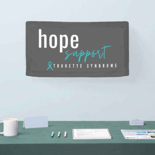 Tourette-Syndrom. Hoffnungsunterstützung. Bannersi Banner (Messe)