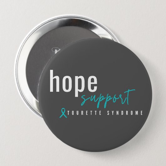 Tourette-Syndrom. Hoffnungsunterstützung. Buttons (Vorne & Hinten)