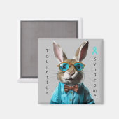 Tourette-Syndrom Rabbit-Magnet Magnet (Vorderseite/Rückseite)
