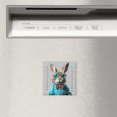 Tourette-Syndrom Rabbit-Magnet Magnet (In Situ (Geschirrspüler))