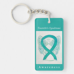 Tourette-Syndrom Ribbon Guardian Angel Schlüssela Schlüsselanhänger