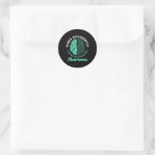 Tourette-Syndrom Runder Aufkleber (Tasche)