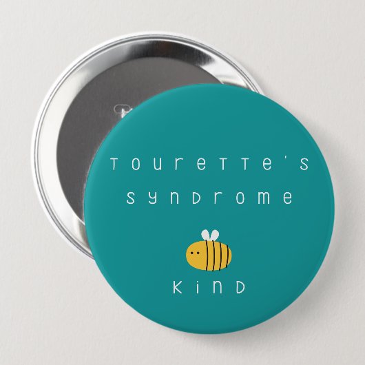 Tourette-Syndrom. Sei freundlich. Button (Vorne & Hinten)