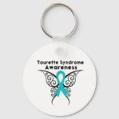 Tourette Syndrome Awareness Tattoo Butterfly Schlüsselanhänger (Vorderseite)