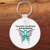 Tourette Syndrome Awareness Tattoo Butterfly Schlüsselanhänger (Vorderseite)