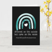 Tourette Syndrome Awareness Tourettes Warrior Aqua Karte (Gelbe Blume)