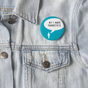 TOURETTE SYNDROME Sprachblase Button