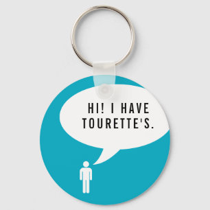 TOURETTE SYNDROME Sprachblase Schlüsselanhänger