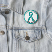 Tourette Syndrome Warrior Ribbon White Button (Beispiel)