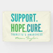 Tourettes Custom Support Hoffnung heilen Banner Ou (Horizontal)