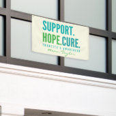 Tourettes Custom Support Hoffnung heilen Banner Ou (Äußeres Gebäude)