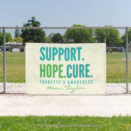 Tourettes Custom Support Hoffnung heilen Banner Ou