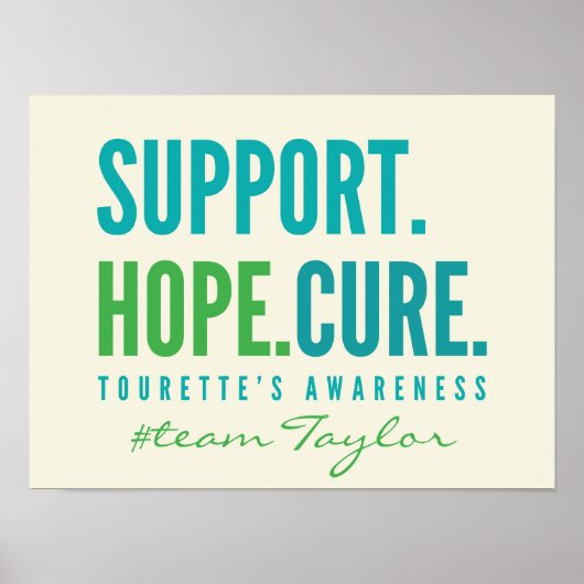 Tourette's Custom Support Hoffnung Poster Prints h (Vorne)