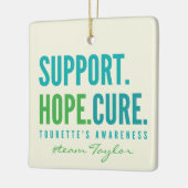 Tourette's Custom Support Hoffnungsträger Heilung Keramikornament (Links)