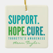 Tourette's Custom Support Hoffnungsträger Heilung Keramikornament (Vorderseite)