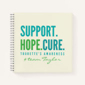 Tourette's Custom support hope Notebook Journal Notizblock (Vorderseite)