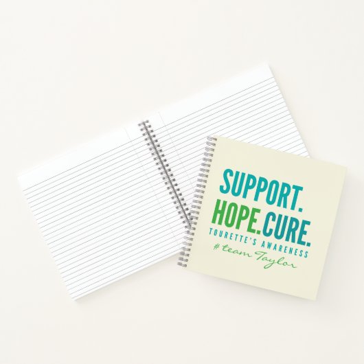 Tourette's Custom support hope Notebook Journal Notizblock (Innenseite)