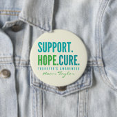 Tourette's Individuelle Name Support Hoffnungsheil Button (Beispiel)