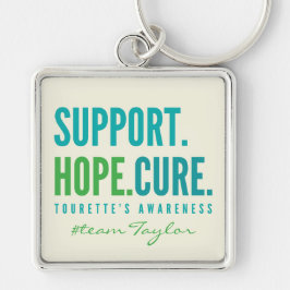 Tourettes Individuelle Name unterstützen Hoffnung  Schlüsselanhänger