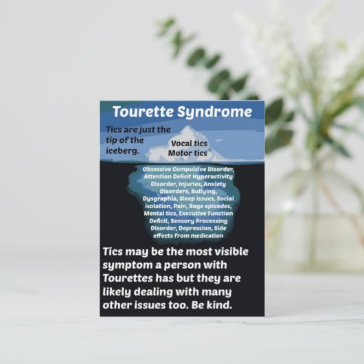 Tourettes ist nur die Spitze des Eisbergs Postkarte (Stehend Vorderseite)