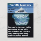 Tourettes ist nur die Spitze des Eisbergs Postkarte (Vorderseite)