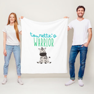 Tourettes Krieger Kinder niedlich Fleece Blanket G