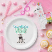 Tourettes Krieger Kinder niedliche Papier Teller (Party)
