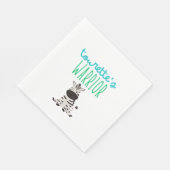 Tourette's Krieger niedliche Kinder Serviette (Ecke)